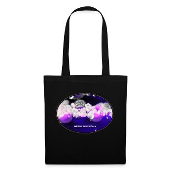 Flore génitale brillante - Sac en tissu - noir - Devant