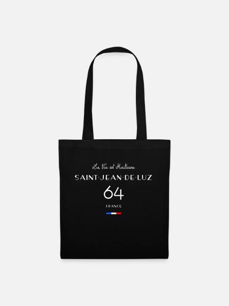 Saint Jean de Luz Pyrénées 64 Pays Basque France - Sac en tissu - noir