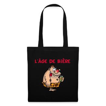 L'âge de bière - Sac en tissu - noir - Devant