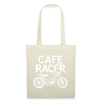 Icône de moto Caferacer - Logo de moto personnalisé - Sac en tissu - nature - Devant