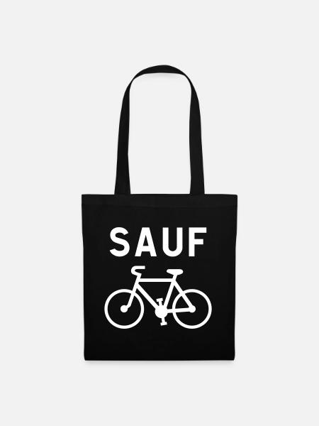 Außer Vélo Blanc - Stoffbeutel - Schwarz