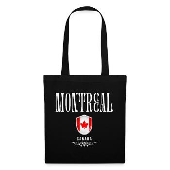 Montreal Canada, elegant and minimalist design - Tote Bag - black - Front