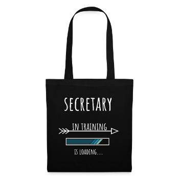 Secretary Gift Profession Education Secretary - Tote Bag - black - Front