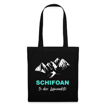 Le ski est la chose la plus facile - Sac en tissu - noir - Devant