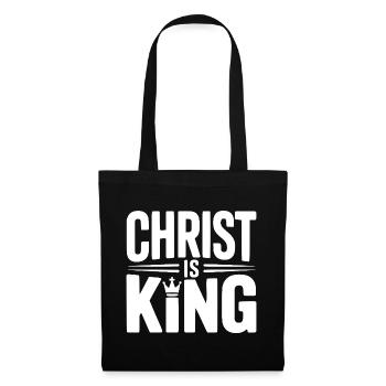 Le Christ est Roi - Sac en tissu - noir - Devant