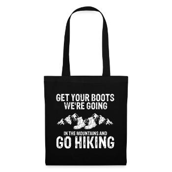 Prenez vos bottes Let’s Go Randonnée en montagne - Sac en tissu - noir - Devant