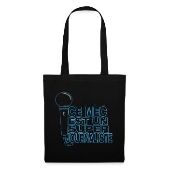 Super Journalist – This guy manages the mic - Tote Bag - black - Front
