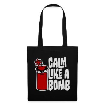 Calm Like Bomb Paradox Irony Humor Explosive Joke - Tote Bag - black - Front