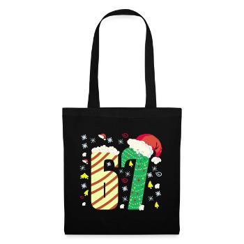67 Christmas  - Stoffbeutel - Schwarz - Vorne