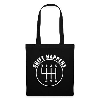 Shift Happens Manual Gear Car Racing Drift  - Tote Bag - black - Front