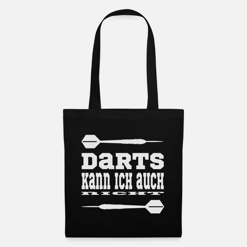 Darts Spieler - Stoffbeutel - Schwarz