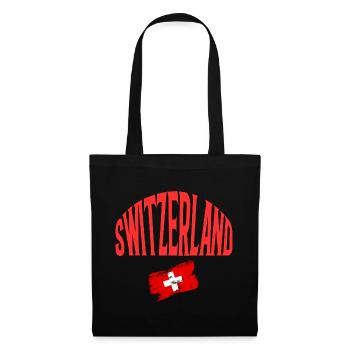 Switzerland - Stoffbeutel - Schwarz - Vorne