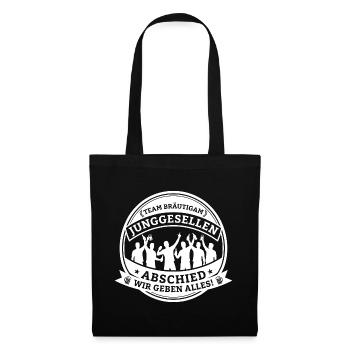 Team Bräutigam: Bachelor party – We give it our all! - Tote Bag - black - Front
