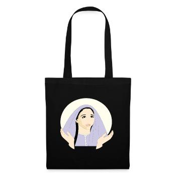 MARY St. Mary | Convent Woman | Woman with headscarf - Tote Bag - black - Front