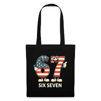US Flag 67 Memes Six Seven - Tote Bag - black - Front