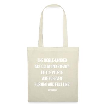Confucius Quote on Noble Minds - Tote Bag - nature - Front