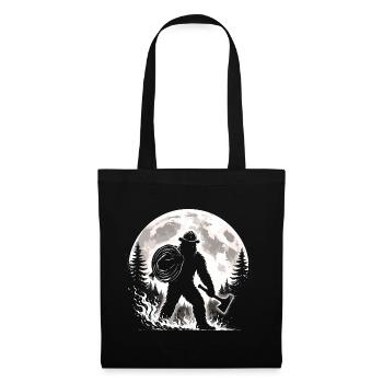 Pompier Bigfoot - Sac en tissu - noir - Devant