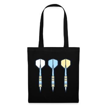 Darts Trio: Colored Arrows - Tote Bag - black - Front