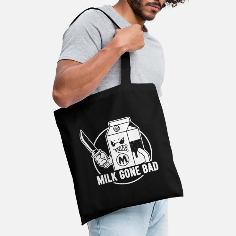 Milk goes evil: menacing cardboard figure Tote Bag