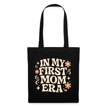 First Mother's Day Mom Gift Idea Family Groovy - Tote Bag - black - Front