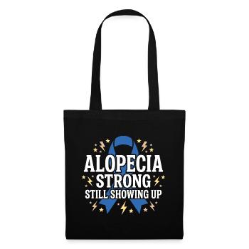 Alopezie-bewusstsein Alopecia Areata Haarausfall - Stoffbeutel - Schwarz - Vorne