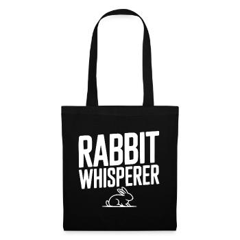 Le Chuchoteur de Lapins - Sac en tissu - noir - Devant