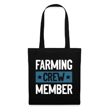 Équipe d’agriculteurs - Sac en tissu - noir - Devant
