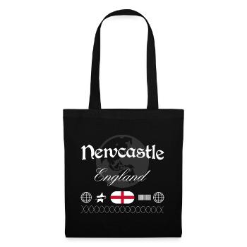 Souvenir de voyage streetwear de Newcastle, Angleterre - Sac en tissu - noir - Devant