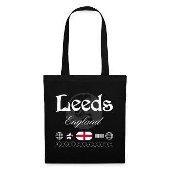 Souvenir de voyage streetwear de Leeds, Angleterre - Sac en tissu - noir - Devant