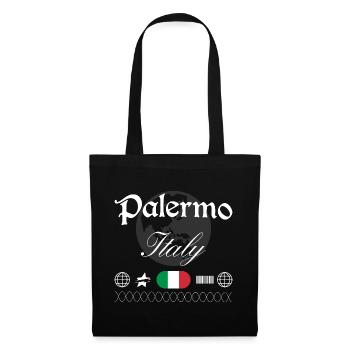 Palermo Italien Streetwear Reise Souvenir - Stoffbeutel - Schwarz - Vorne