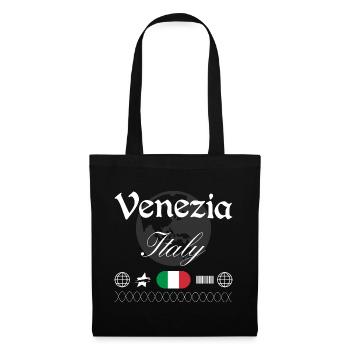 Venedig Italien Streetwear Reise Souvenir - Stoffbeutel - Schwarz - Vorne