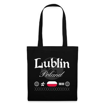 Souvenir de voyage streetwear Lublin, Pologne - Sac en tissu - noir - Devant