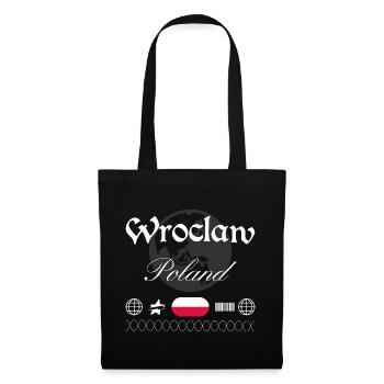 Souvenir de voyage pour la tenue urbaine de Varsovie, Pologne - Sac en tissu - noir - Devant