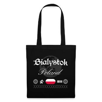 Białystok Polen Streetwear Reise Souvenir - Stoffbeutel - Schwarz - Vorne