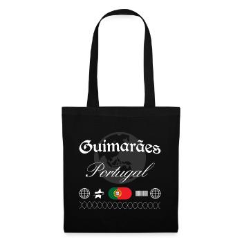 Guimarães Portugal Streetwear Reise Souvenir - Stoffbeutel - Schwarz - Vorne
