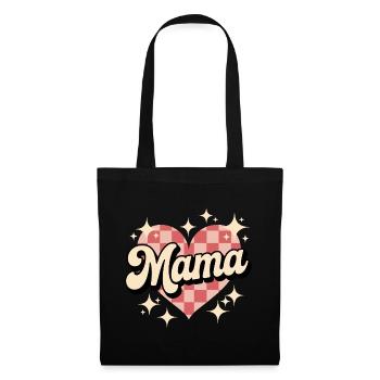 Mom Heart Checkered Style - Tote Bag - black - Front