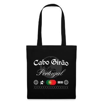 Cabo Girão Portugal Streetwear Reise Souvenir - Stoffbeutel - Schwarz - Vorne