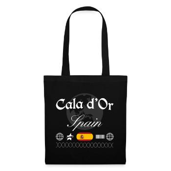 Cala d’Or Spanien Streetwear Reise Souvenir - Stoffbeutel - Schwarz - Vorne