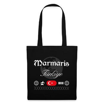 Marmaris Türkei Streetwear Reise Souvenir - Stoffbeutel - Schwarz - Vorne