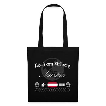 Lech am Arlberg Österreich Streetwear Souvenir - Stoffbeutel - Schwarz - Vorne