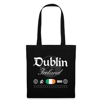 Streetwear-Reisedesign für Dublin in Irland: Oldsc - Stoffbeutel - Schwarz - Vorne