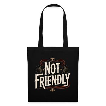 Not Friendly Introvert Antisocial Loner - Tote Bag - black - Front