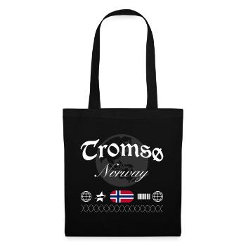 Tromsø Norwegen Streetwear Reise Souvenir - Stoffbeutel - Schwarz - Vorne
