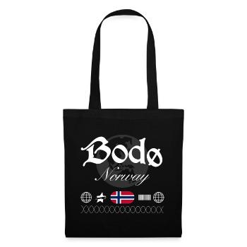 Souvenir de voyage Bodø Norway Streetwear - Sac en tissu - noir - Devant