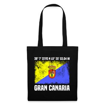 Inseltrip Gran Canaria - Stoffbeutel - Schwarz - Vorne