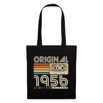 Cadeau vintage rétro vintage d’anniversaire 1956 - Sac en tissu - noir - Devant