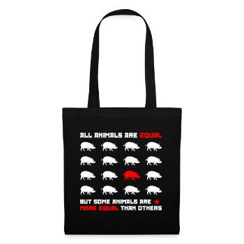 Tous les animaux sont égaux 2 - Sac en tissu - noir - Devant