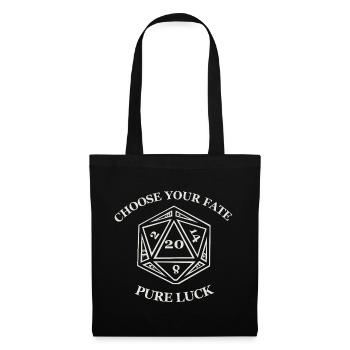 Choose Your Fate – Pure Luck - Tote Bag - black - Front