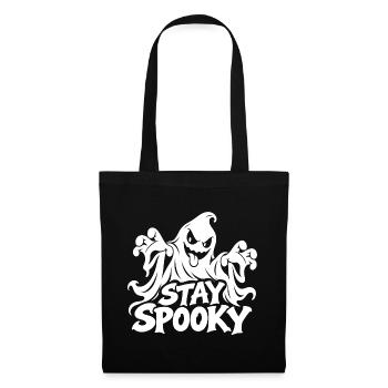 Stay Spooky Geisterdesign - Stoffbeutel - Schwarz - Vorne