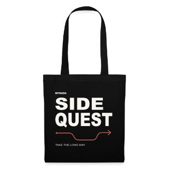 Side Quest – MyNada Streetwear - Stoffbeutel - Schwarz - Vorne
